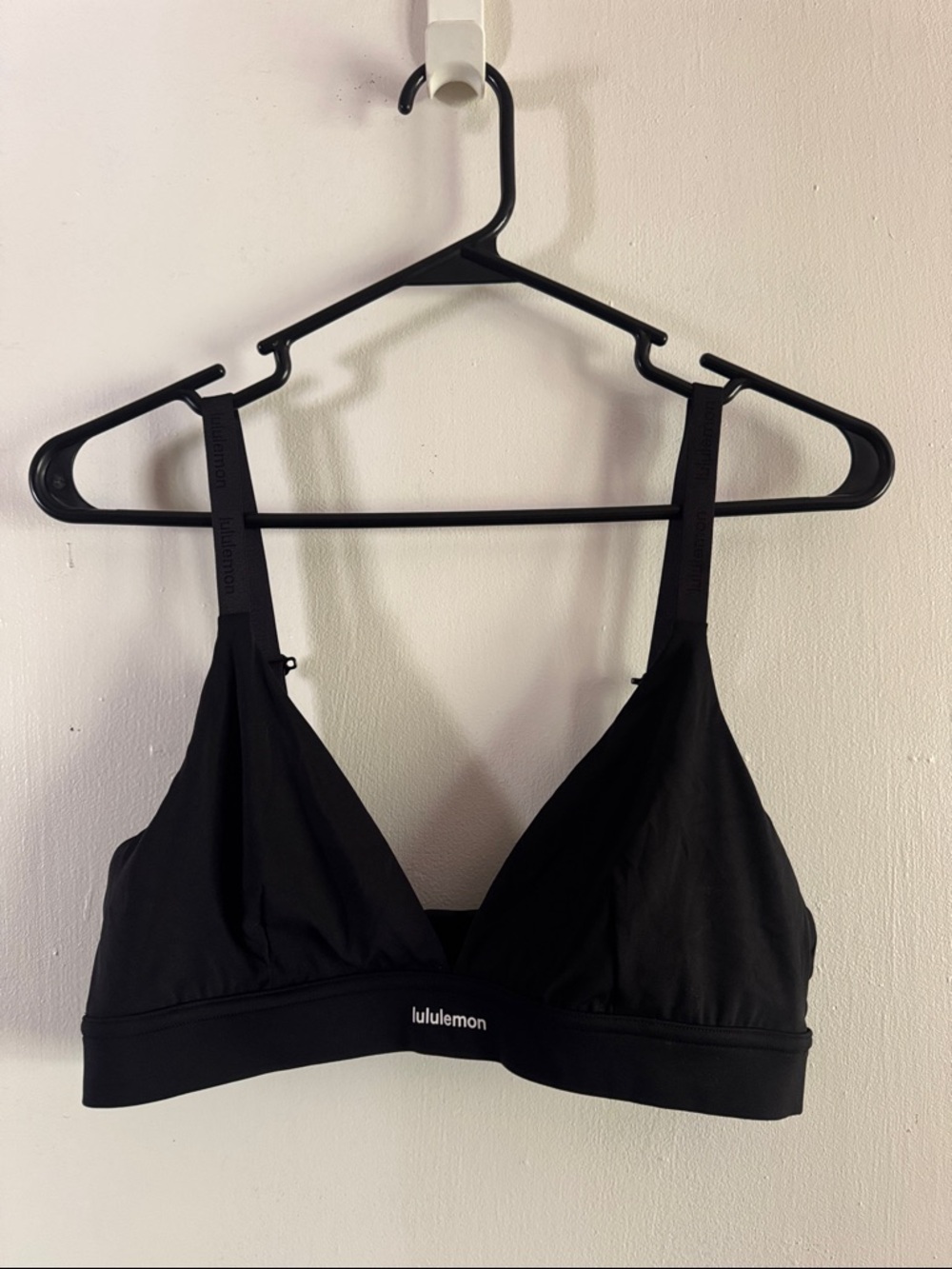 lululemon Black Wireless Triangle Bralette with Adjustable Straps